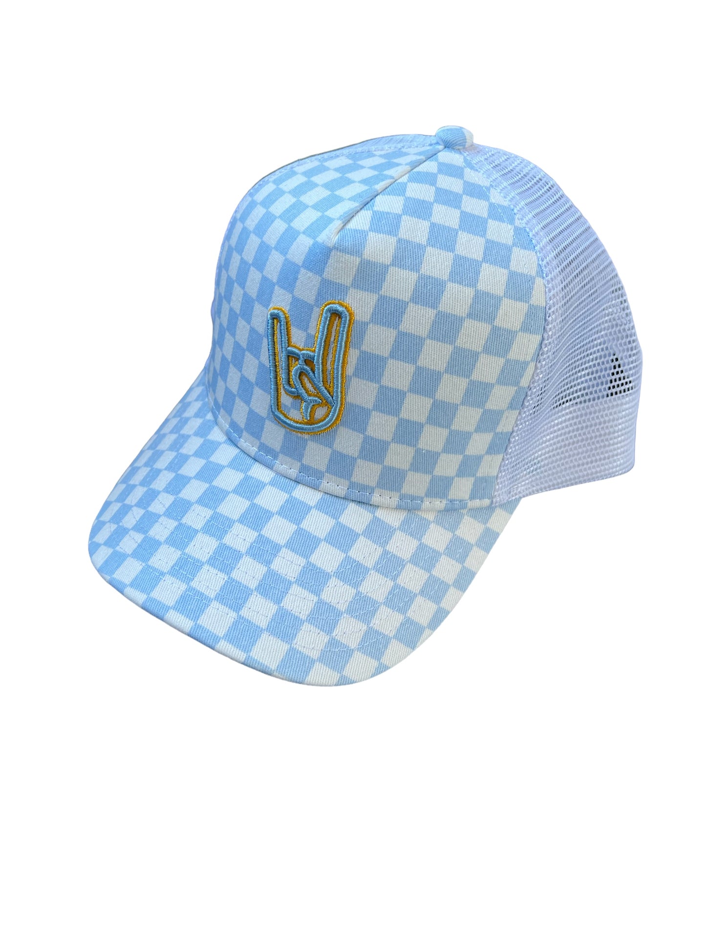 Trucker Blue Checkered