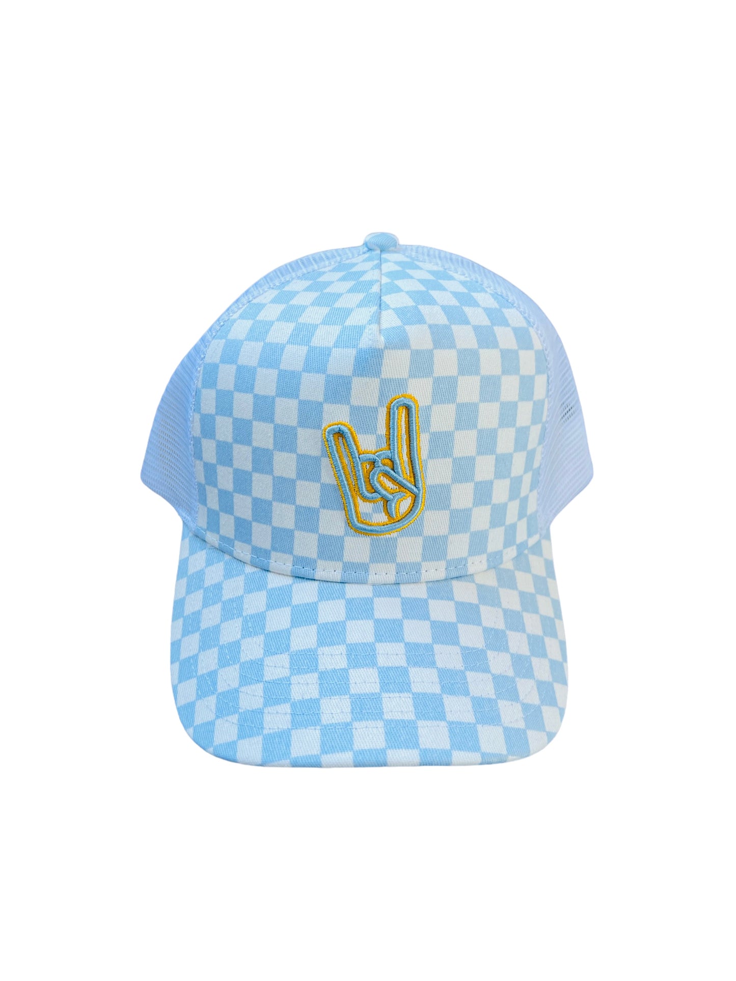 Trucker Blue Checkered