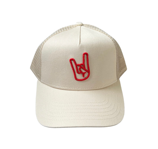 Trucker Classic Beige & Red